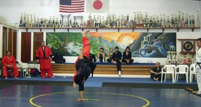 Sensei Reed's students in action